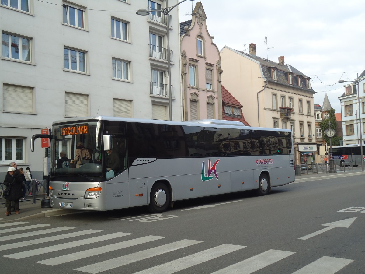 (148'203) - Kunegel, Colmar - AW 113 YN - Setra am 7. Dezember 2013 in Colmar, Thtre