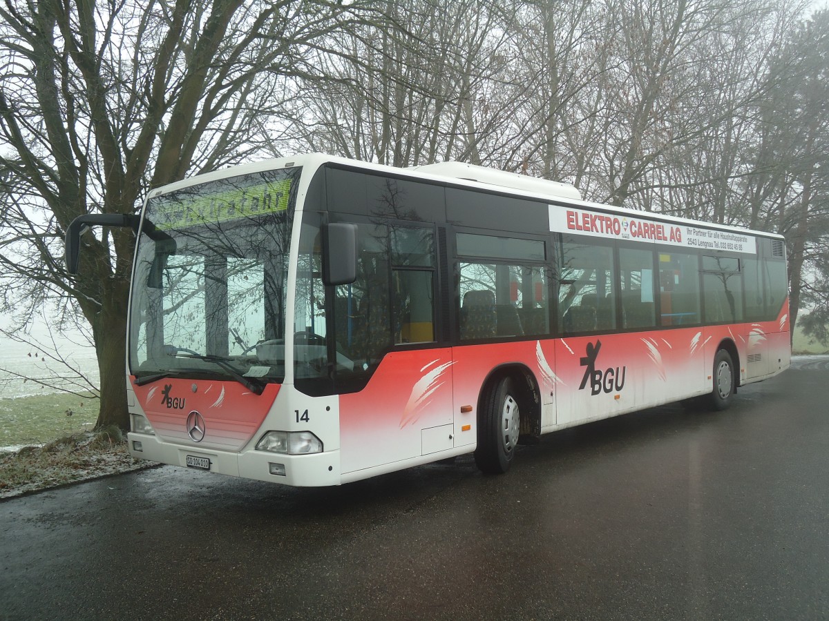 (148'345) - BGU Grenchen - Nr. 14/SO 104'010 - Mercedes am 15. Dezember 2013 in Selzach