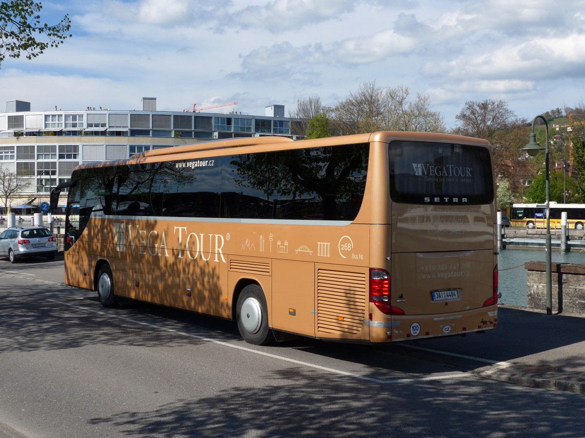 (149'693) - Aus Tschechien: Vega Tour, Praha - Nr. 268/3AI 4484 - Setra am 20. April 2014 bei der Schifflndte Thun