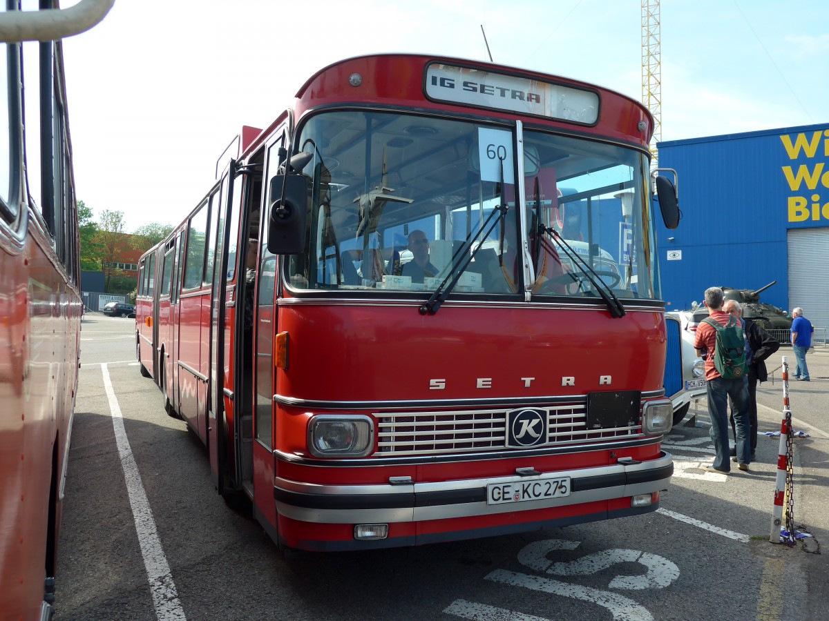 (149'749) - IG Setra, Celle - Nr. 8461/CE-KC 275 - Setra am 25. April 2014 in Sinsheim, Museum