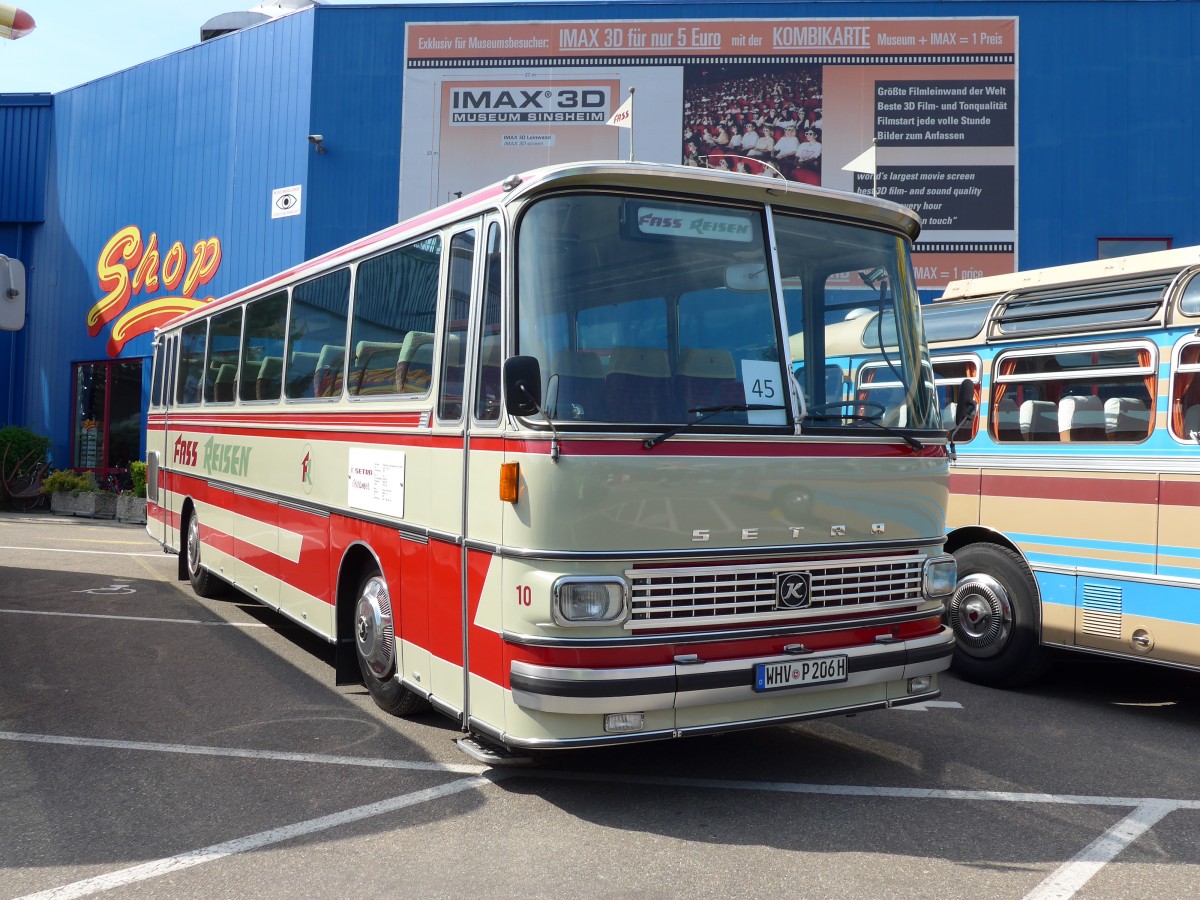 (149'762) - Fass, Wilhelmshaven - Nr. 10/WHV-P 206H - Setra am 25. April 2014 in Sinsheim, Museum