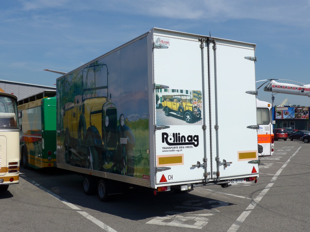 (149'854) - Aus der Schweiz: Rllin, Hirzel - SZ 87'787 - Andres Gepckanhnger am 25. April 2014 in Sinsheim, Museum