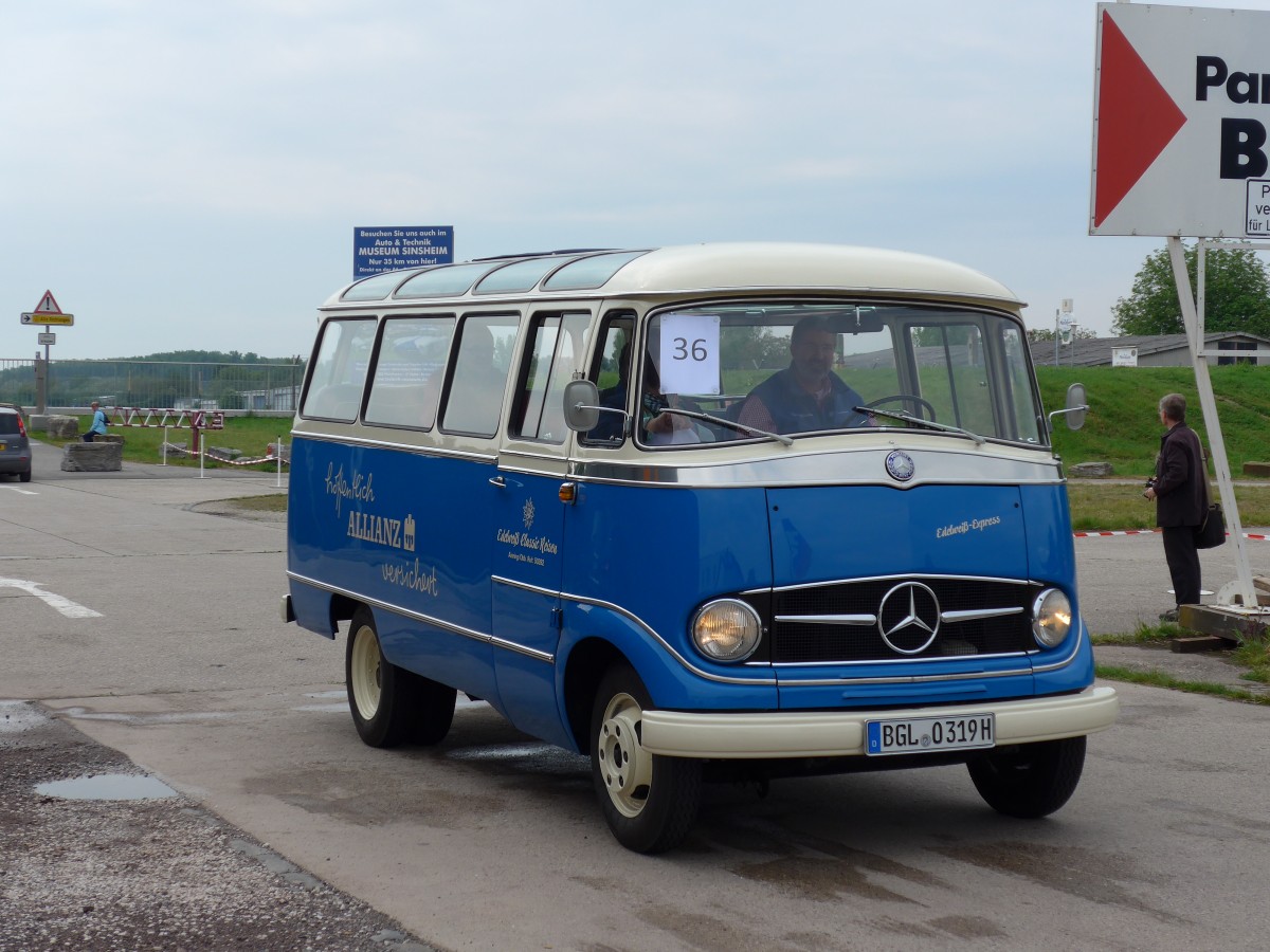 (150'185) - Edelweiss, Ainring - BGL-O 319H - Mercedes am 26. April 2014 in Speyer, Technik-Museum