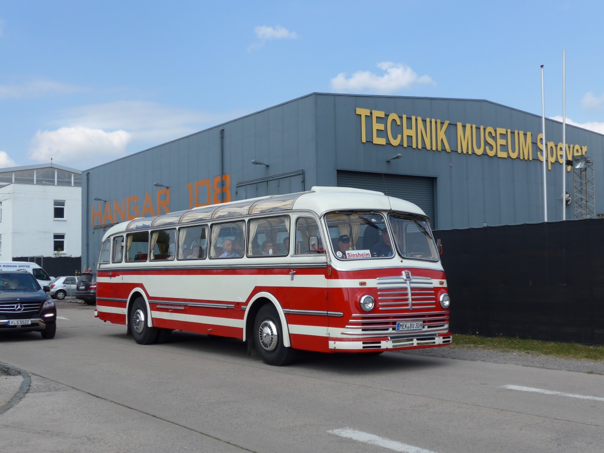 (150'466) - RVE Annaberg-Buchholz - MEK-BV 30H - Bssing am 26. April 2014 in Speyer, Technik-Museum