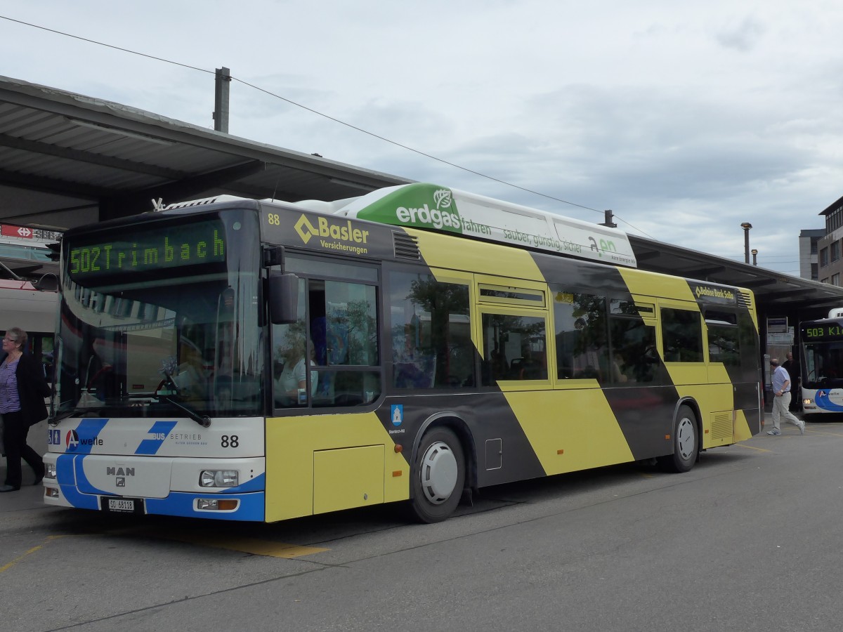 (150'642) - BOGG Wangen b.O. - Nr. 88/SO 68'118 - MAN am 10. Mai 2014 beim Bahnhof Olten