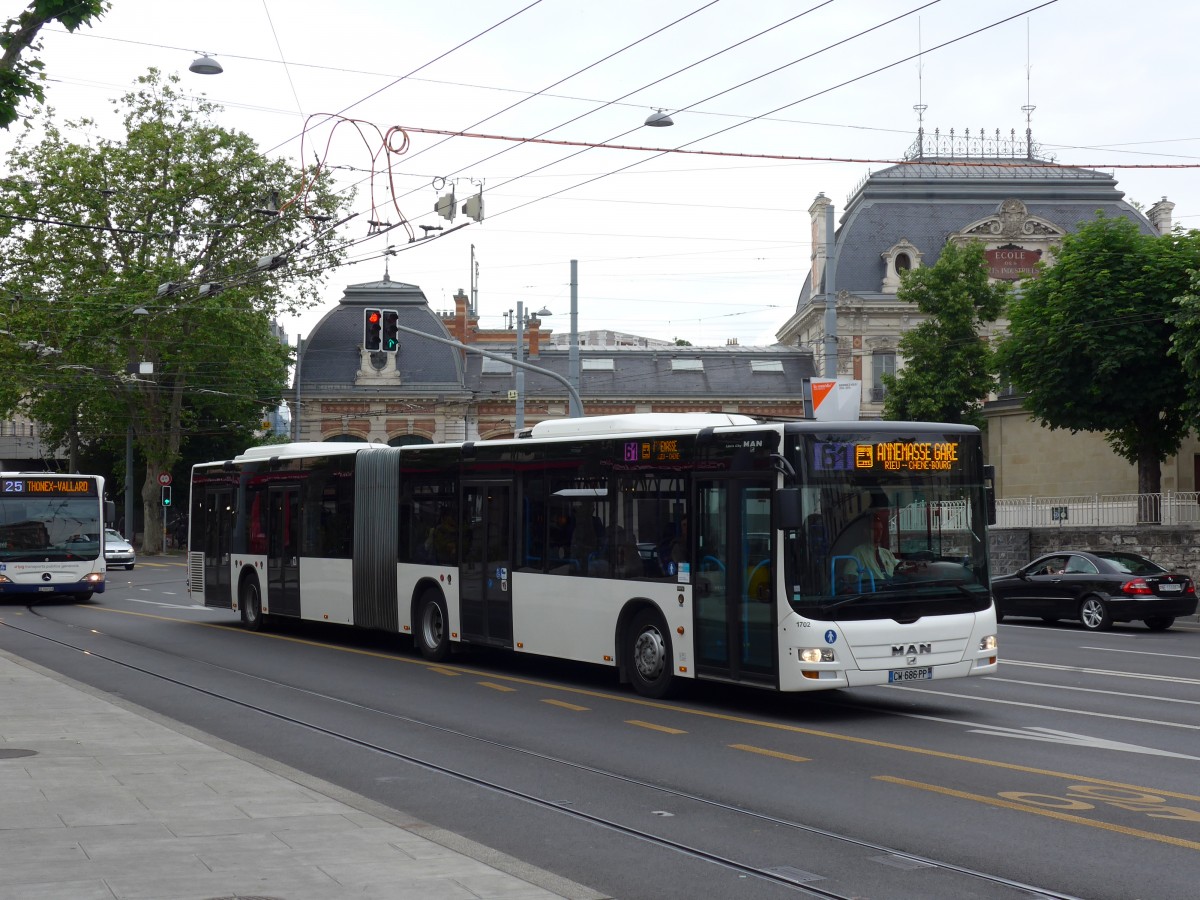 (150'832) - TAC Annemasse - Nr. 1702/CW 686 PP - MAN am 26. Mai 2014 in Genve, Place des Vingt-Deux-Cantons