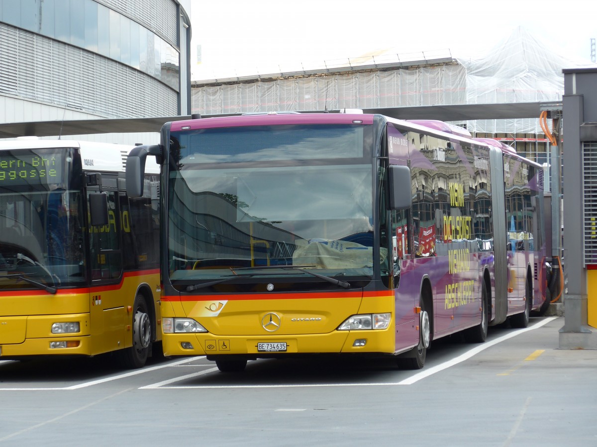 (151'026) - PostAuto Bern - Nr. 635/BE 734'635 - Mercedes am 29. Mai 2014 in Bern, Postautostation