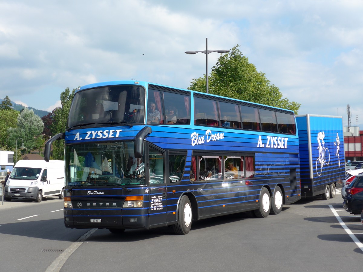 (151'111) - Zysset, Kirchdorf - Nr. 88/BE 88 - Setra am 31. Mai 2014 beim Bahnhof Thun