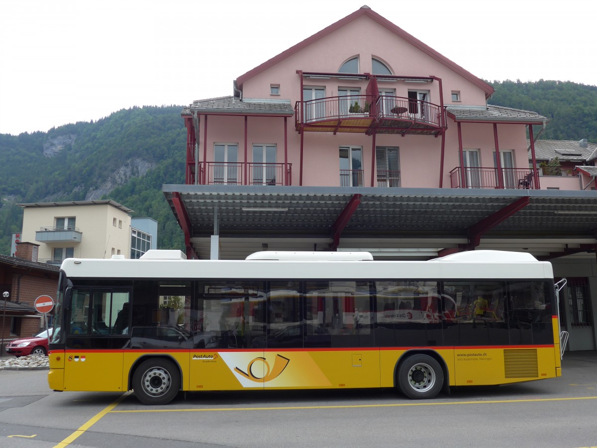 (151'580) - AVG Meiringen - Nr. 66/BE 403'166 - Scania/Hess (ex Steiner, Messen) am 15. Juni 2014 in Meiringen, Postautostation