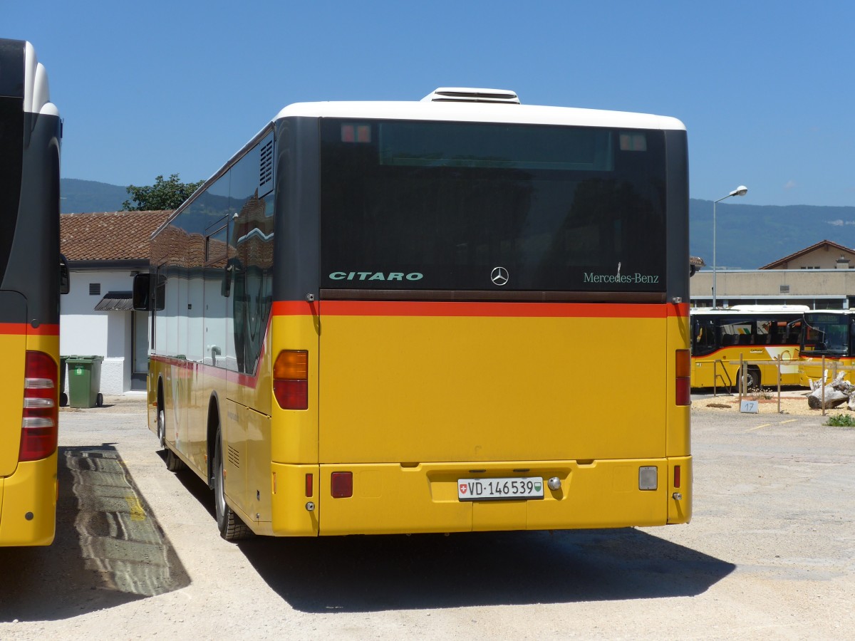 (151'750) - CarPostal Ouest - VD 146'539 - Mercedes (ex PostAuto Bern; ex P 25'380) am 21. Juni 2014 in Yverdon, Garage