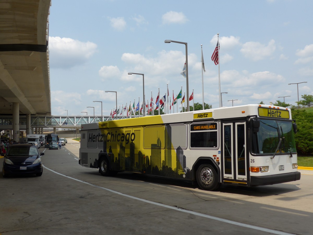 (153'408) - Hertz, Chicago - Nr. 26/5404 N - Gillig am 20. Juli 2014 in Chicago, Airport O'Hare