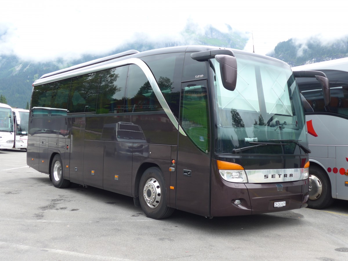 (153'587) - Meier, Zrich - ZH 263'639 - Setra am 3. August 2014 in Grindelwald, Grund