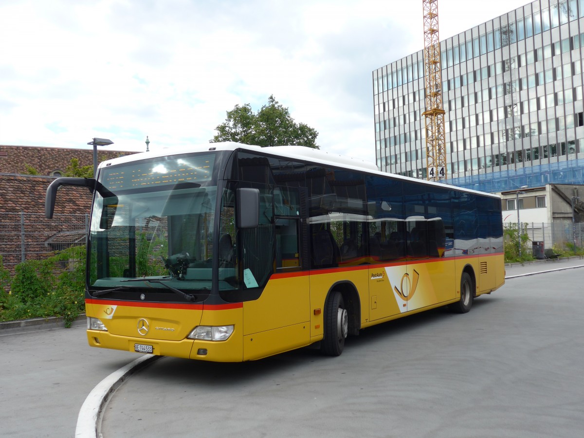 (153'744) - PostAuto Bern - Nr. 533/BE 744'533 - Mercedes (ex BE 653'387) am 16. August 2014 in Bern, Postautostation