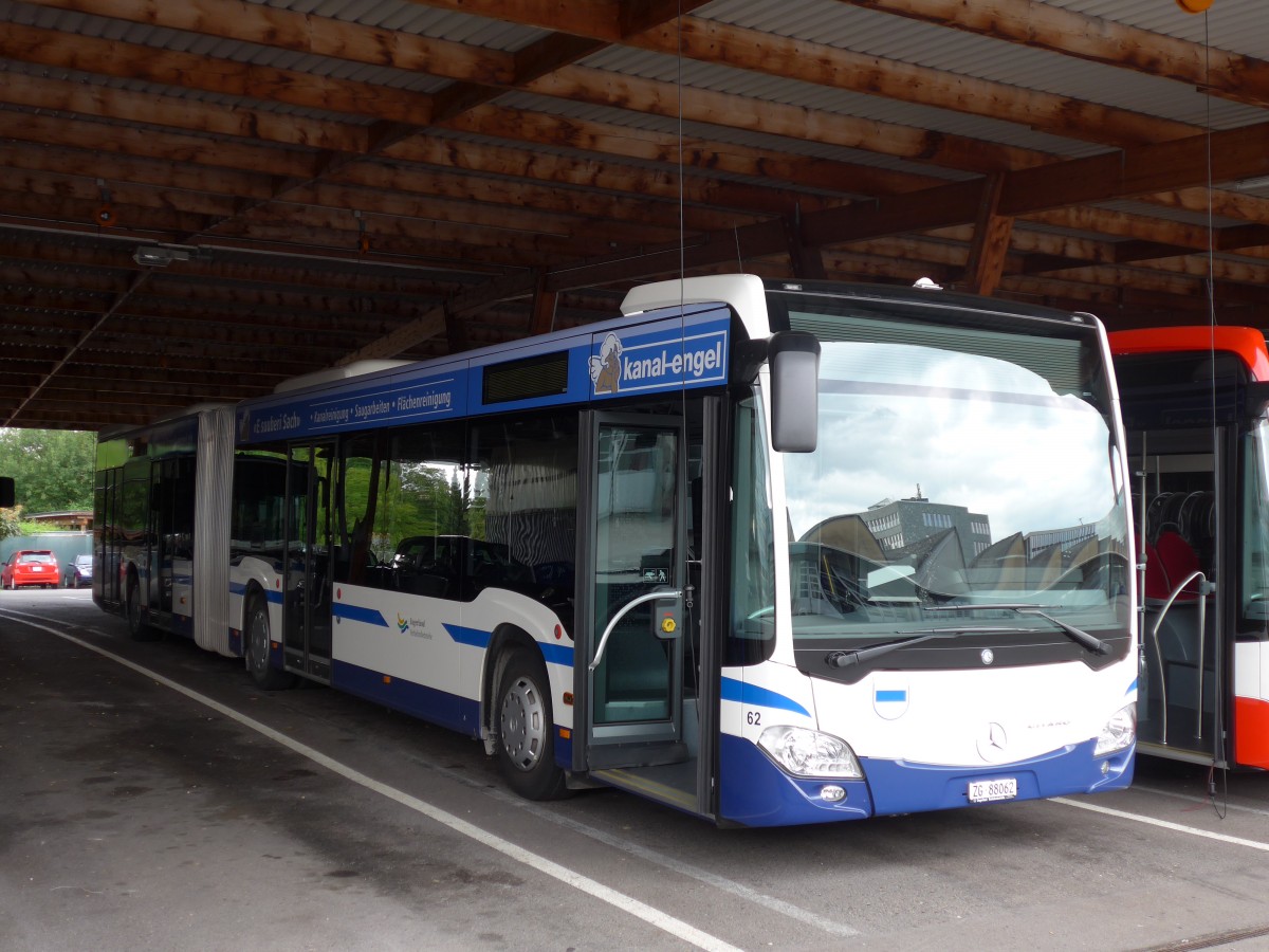 (154'094) - ZVB Zug - Nr. 62/ZG 88'062 - Mercedes am 19. August 2014 in Zug, Garage