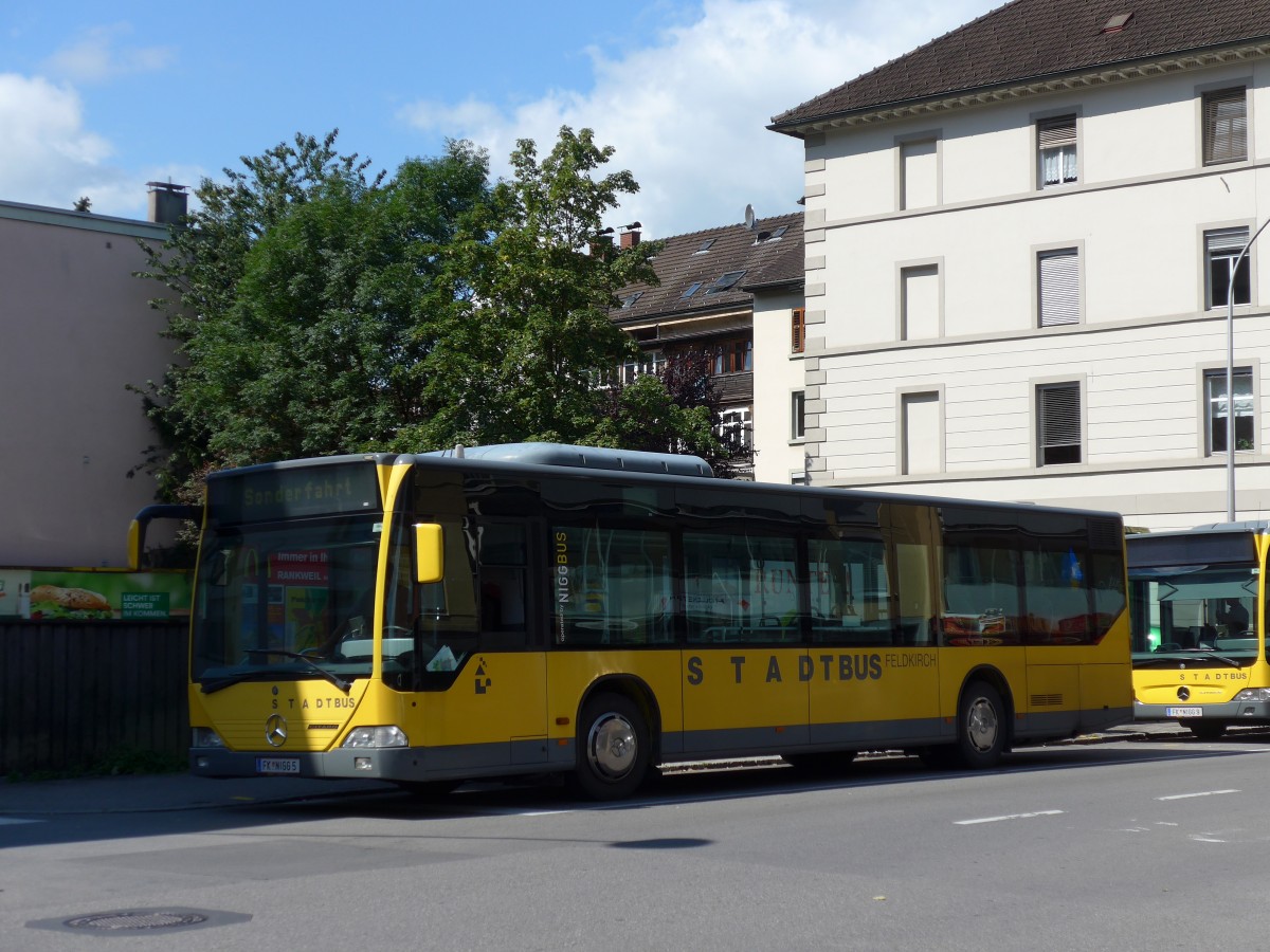 (154'297) - Stadtbus, Feldkirch - FK NIGG 5 - Mercedes am 21. August 2014 beim Bahnhof Feldkirch