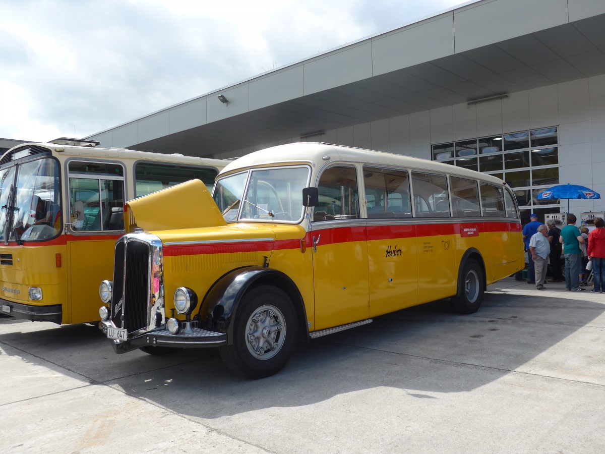 (154'570) - Huber, Oberkirch - LU 647 - Berna/Lauber (ex Ruppen, Stalden; ex Williner, Grchen) am 30. August 2014 in Oberkirch, CAMPUS Sursee