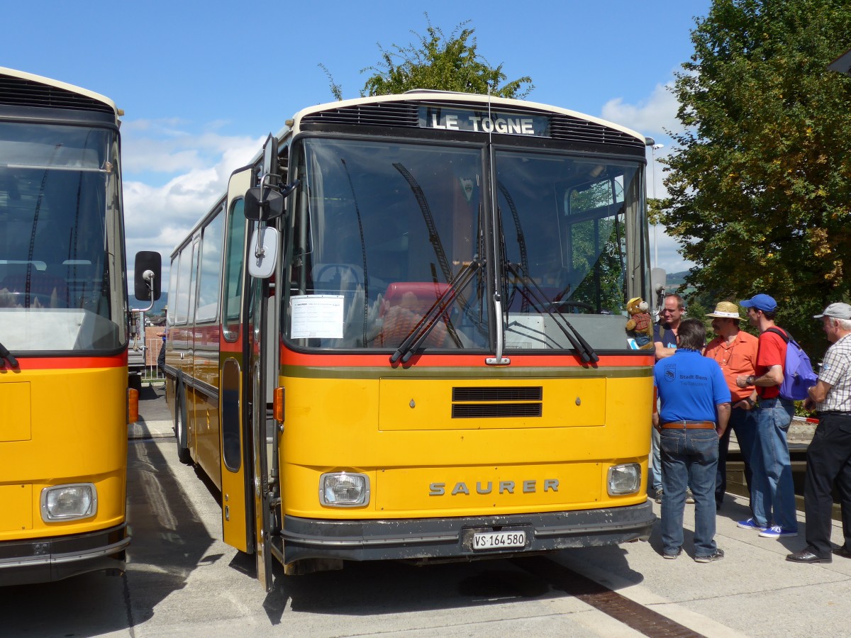 (154'599) - Maillard, Evolne - VS 164'580 - Saurer/Tscher (ex Segessenmann, Burgistein; ex P 24'229) am 30. August 2014 in Oberkirch, CAMPUS Sursee