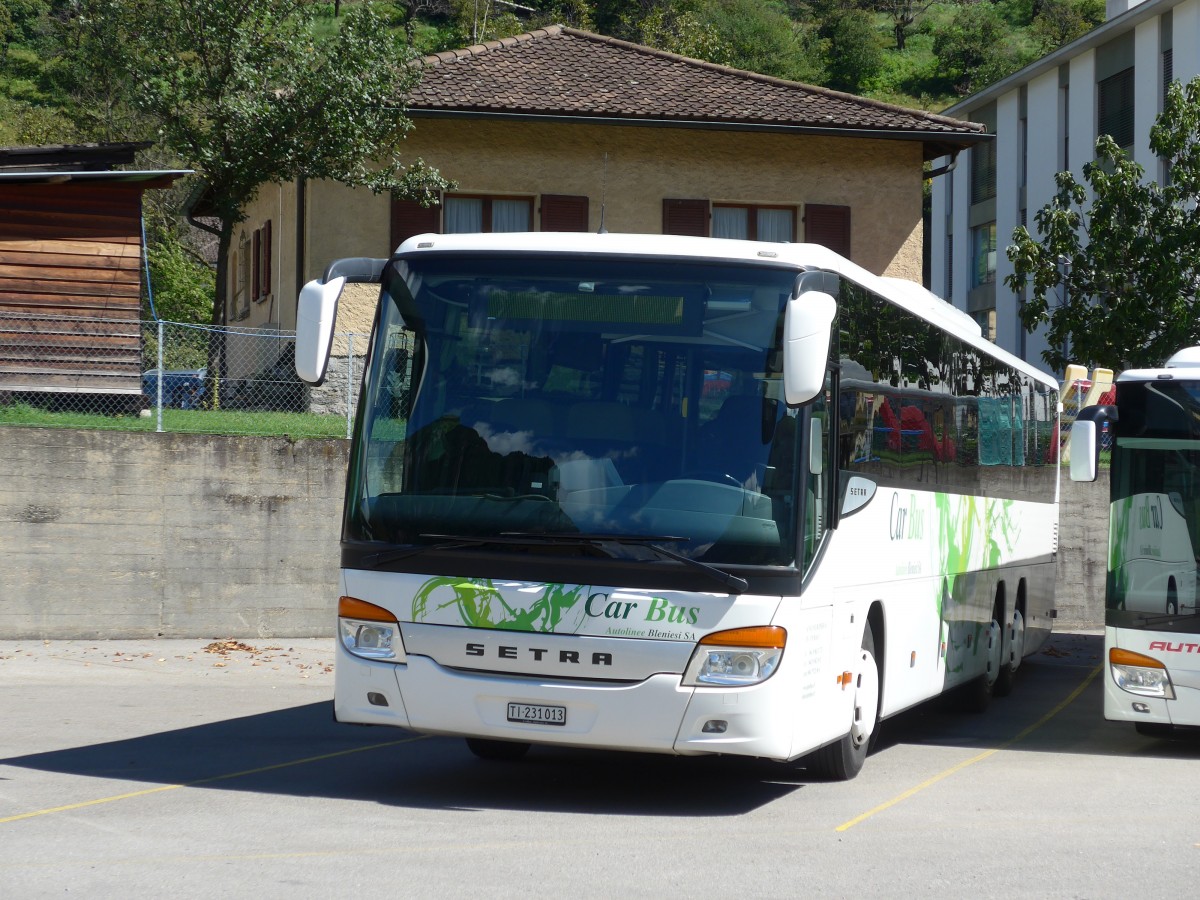 (154'797) - ABl Biasca - Nr. 13/TI 231'013 - Setra am 1. September 2014 in Biasca, Garage