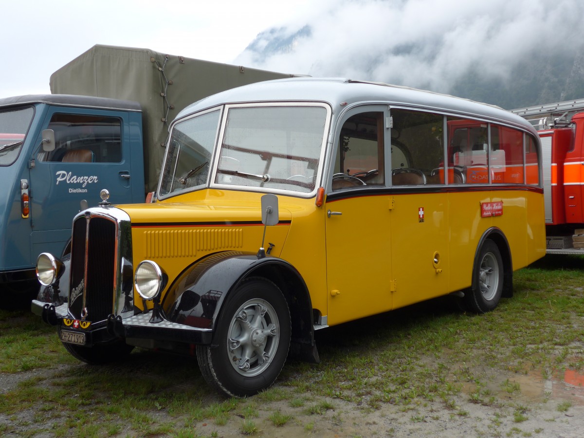 (154'968) - Hurter, Mnchaltdorf - ZH 271'919 - Berna/FHS (ex Volkart, Russikon; ex ASD Aigle; ex P 21'003) am 13. September 2014 in Chur, Waffenplatz