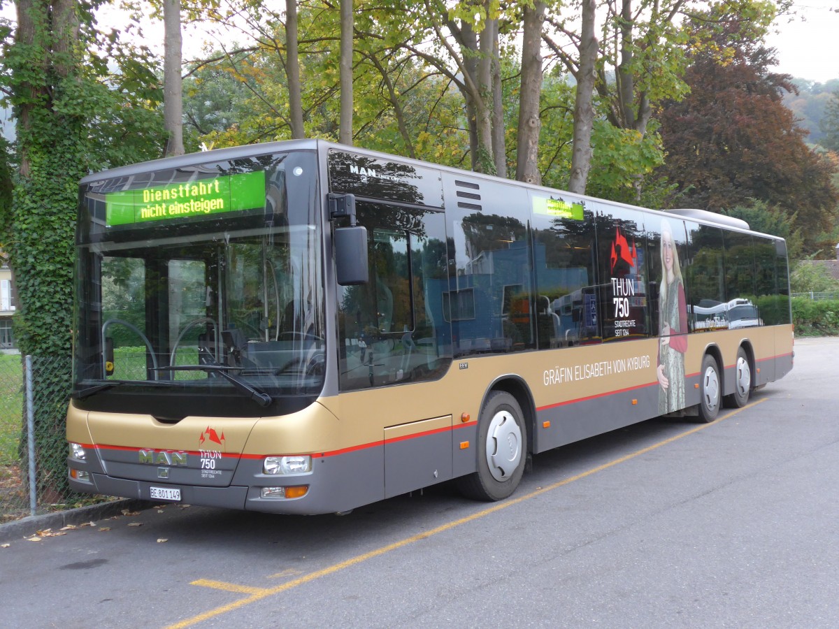 (155'441) - STI Thun - Nr. 149/BE 801'149 - MAN am 4. Oktober 2014 bei der Schifflndte Thun