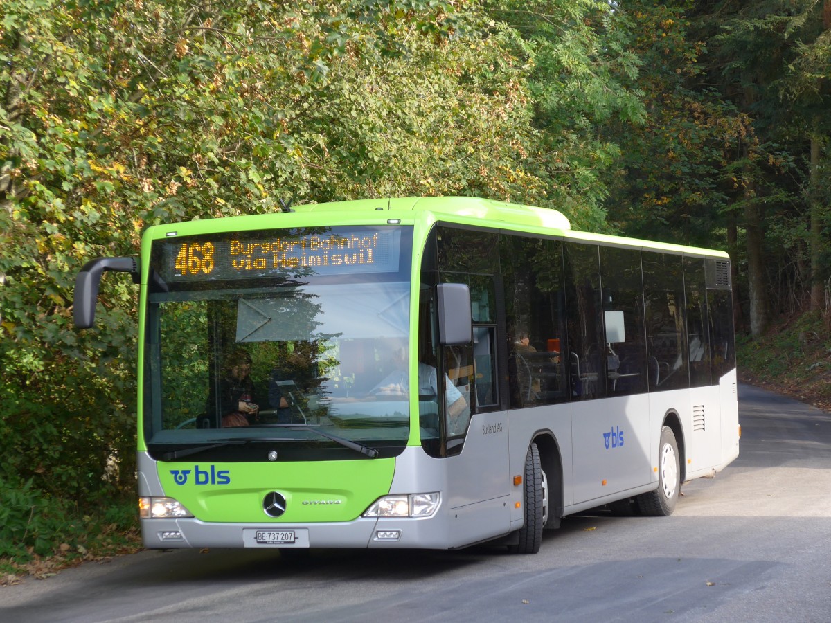 (155'544) - Busland, Burgdorf - Nr. 207/BE 737'207 - Mercedes am 5. Oktober 2014 in Kaltacker, Lueg