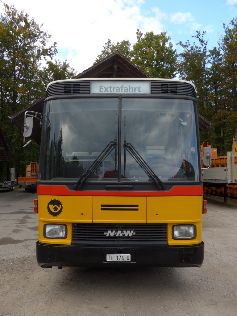 (155'561) - Barenco, Faido - TI 174 U - NAW/Hess (ex Buzzi, Bern; ex TSB Seelisberg; ex Engeloch, Riggisberg Nr. 1; ex P 24'431) am 5. Oktober 2014 in Oberburg, Ziegelgut