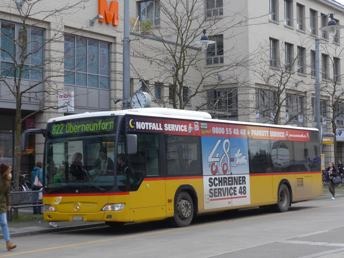 (155'941) - PostAuto Ostschweiz - TG 158'212 - Mercedes (ex Nr. 18) am 22. Oktober 2014 beim Bahnhof Frauenfeld