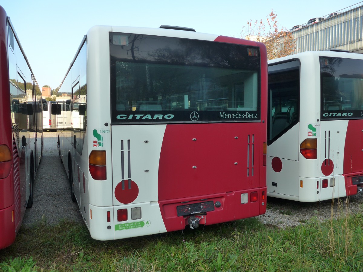 (156'309) - TPF Fribourg - Nr. 51 - Mercedes am 28. Oktober 2014 in Kloten, EvoBus