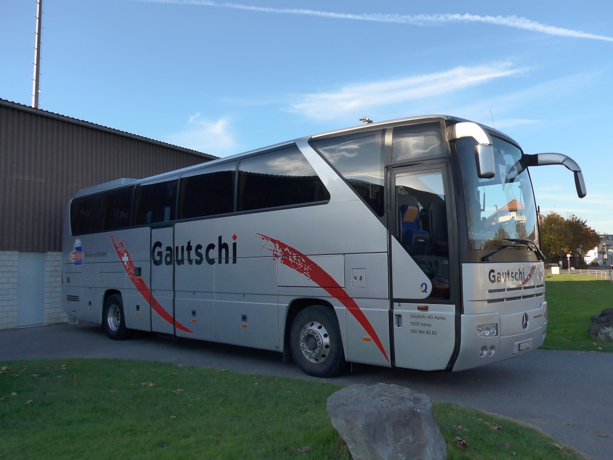 (156'420) - Gautschi, Aarau - Nr. 8/AG 34'627 - Mercedes am 1. November 2014 in Thun-Lerchenfeld, Waldeck