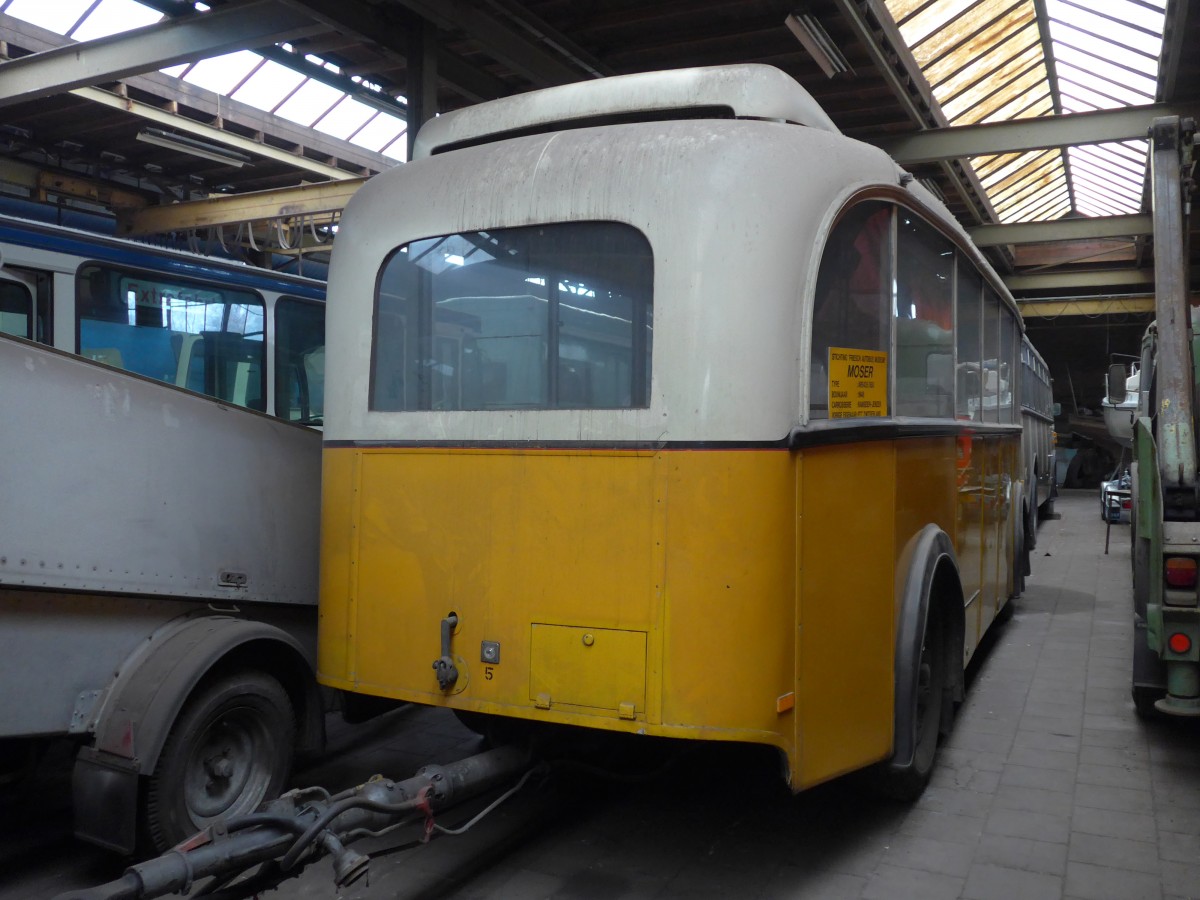 (156'937) - FRAM Drachten - Nr. 21/73-WL-47 - Moser/R&J Personenanhnger (ex P 32'005) am 20. November 2014 in Drachten, Autobusmuseum