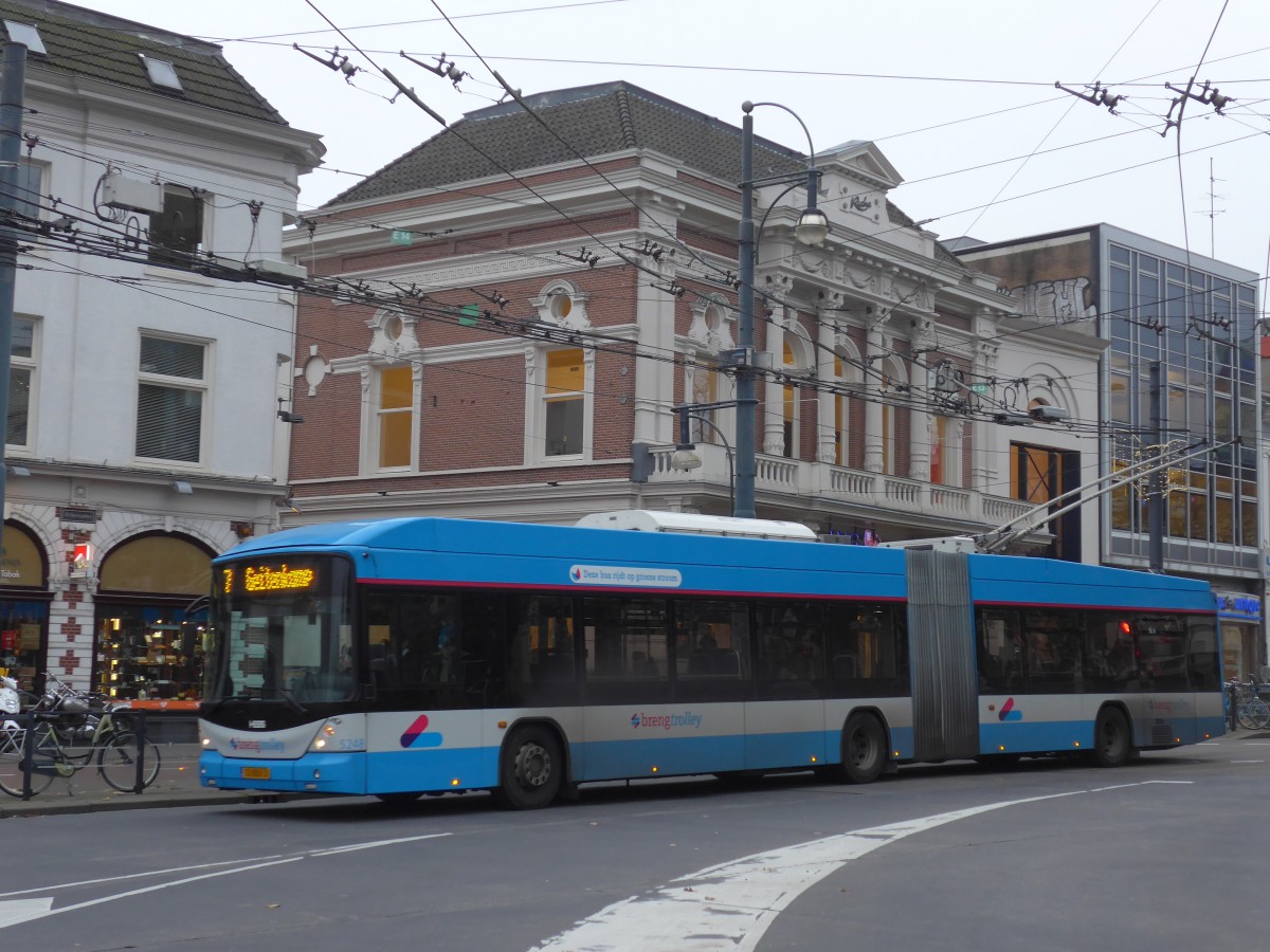 (157'071) - Breng, Ijsselmuiden - Nr. 5248/13-BBX-3 - Hess/Hess Gelenktrolleybus am 20. November 2014 in Arnhem, Willemsplein