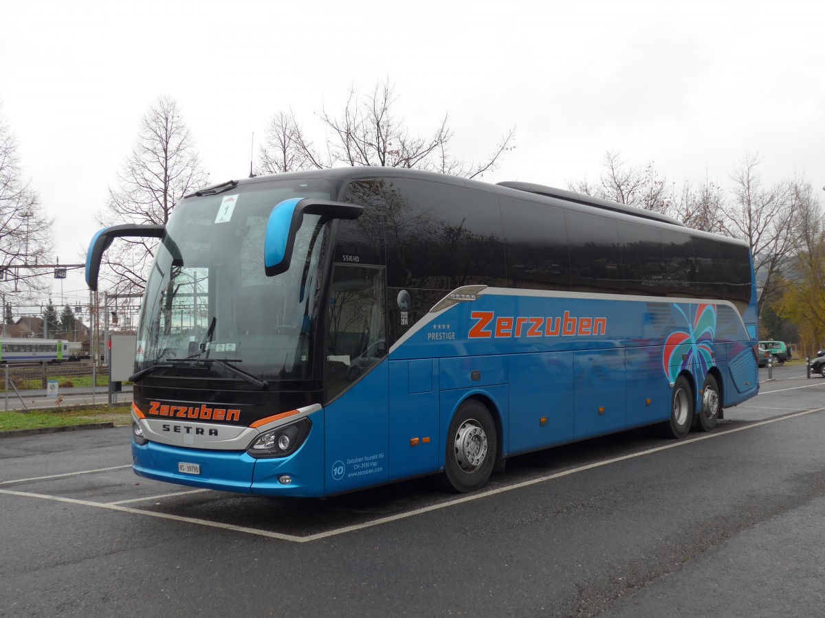 (157'595) - Zerzuben, Visp-Eyholz - Nr. 10/VS 39'790 - Setra am 2. Dezember 2014 in Thun, Seestrasse