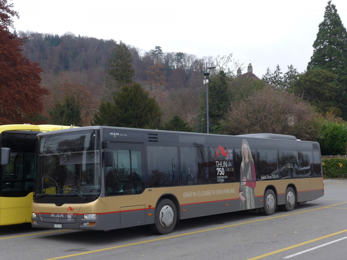 (157'683) - STI Thun - Nr. 149/BE 801'149 - MAN am 7. Dezember 2014 bei der Schifflndte Thun