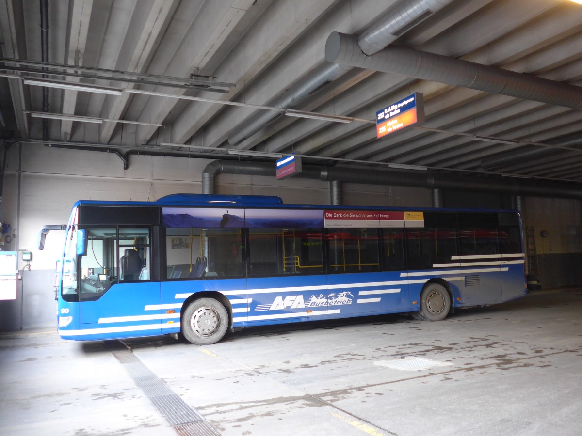 (157'840) - AFA Adelboden - Nr. 90/BE 398'916 - Mercedes am 20. Dezember 2014 im Autobahnhof Adelboden