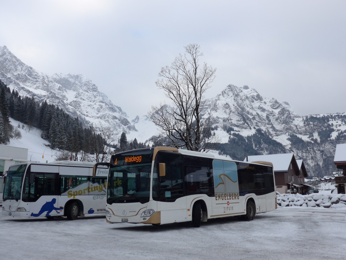 (157'954) - EAB Engelberg - Nr. 4/OW 10'265 - Mercedes am 26. Dezember 2014 in Engelberg, Titlisbahnen