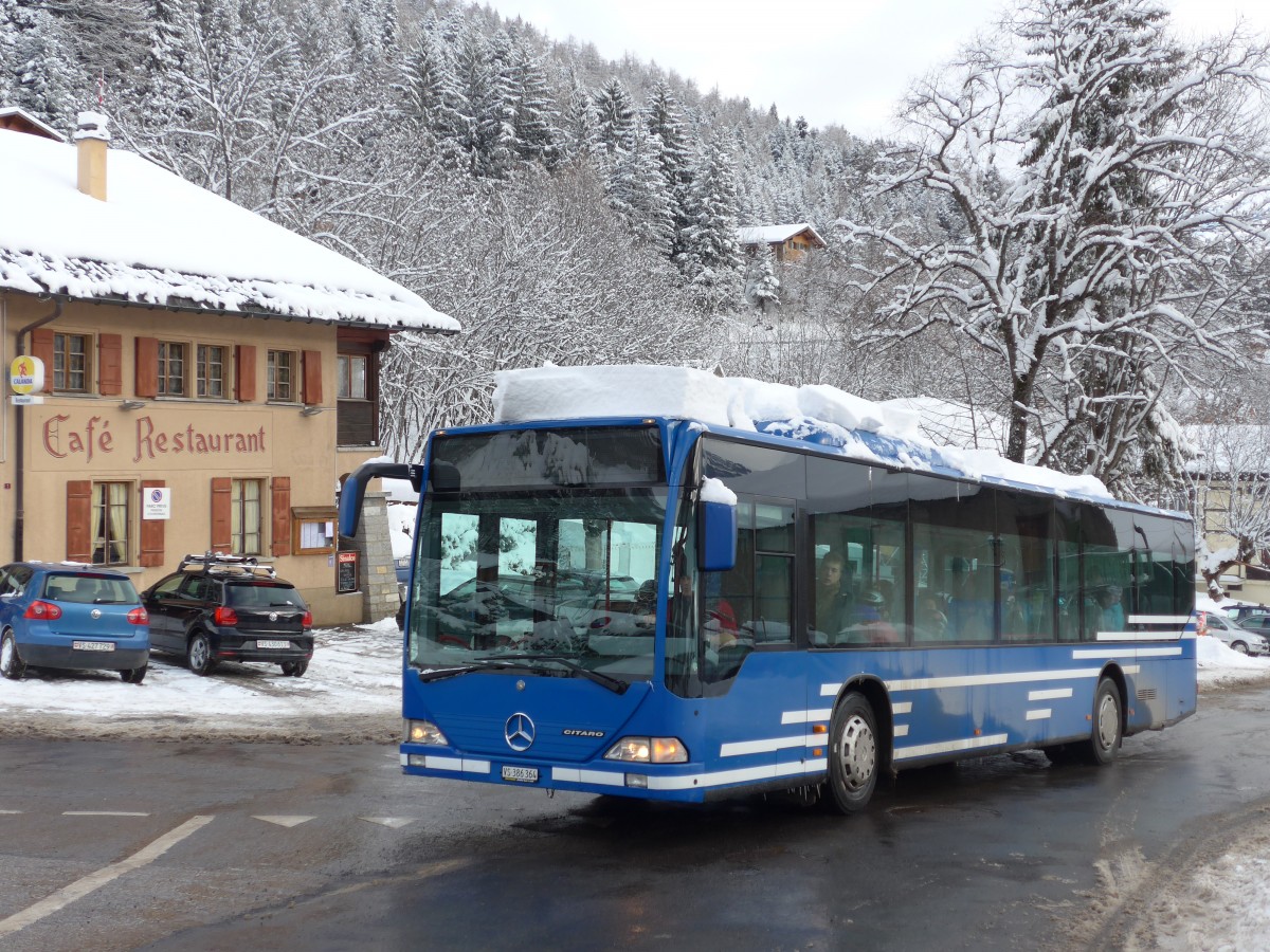 (157'991) - Buchard, Leytron - VS 386'364 - Mercedes (ex AFA Adelboden Nr. 91; ex AFA Adelboden Nr. 2) am 28. Dezember 2014 in Ovronnaz, La Croise