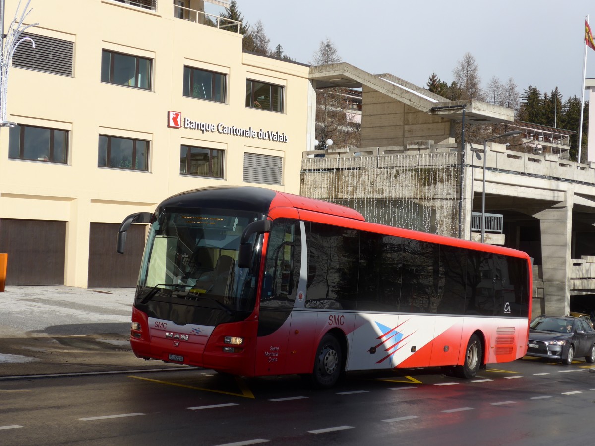 (158'205) - SMC Montana - Nr. 37/VS 352'837 - MAN am 4. Januar 2015 in Crans-Montana, Poste