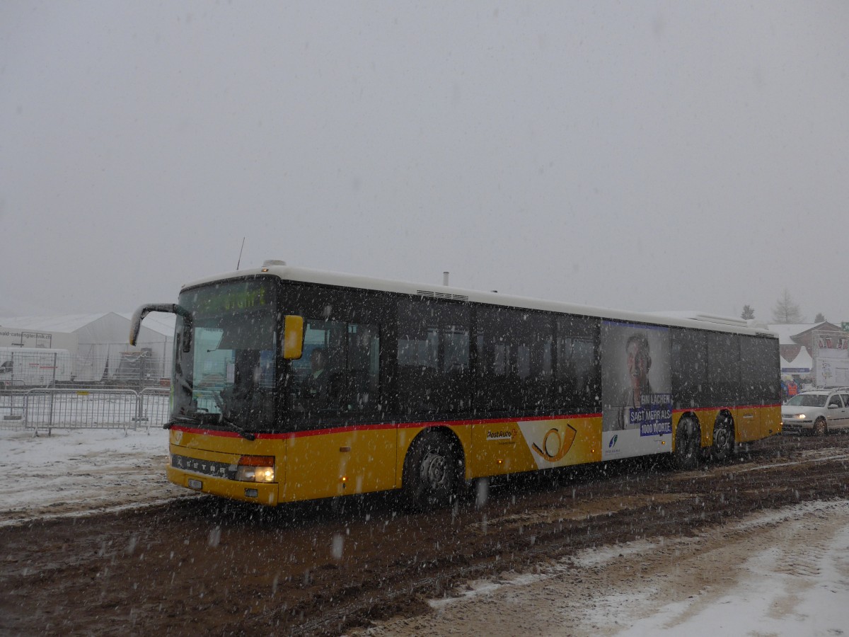 (158'250) - AVA Aarberg - Nr. 11/BE 88'931 - Setra (ex Nr. 8) am 11. Januar 2015 in Adelboden, Weltcup