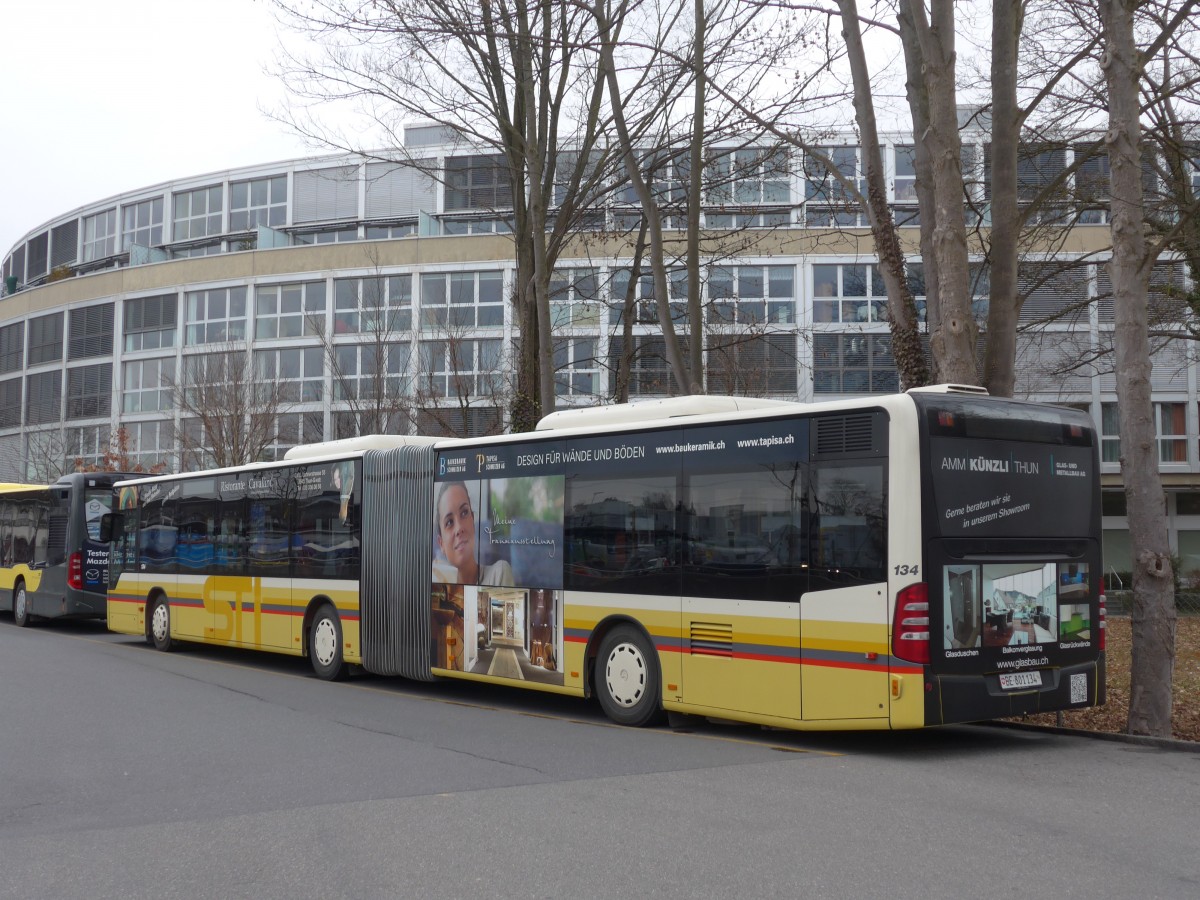 (158'466) - STI Thun - Nr. 134/BE 801'134 - Mercedes am 23. Januar 2015 bei der Schifflndte Thun