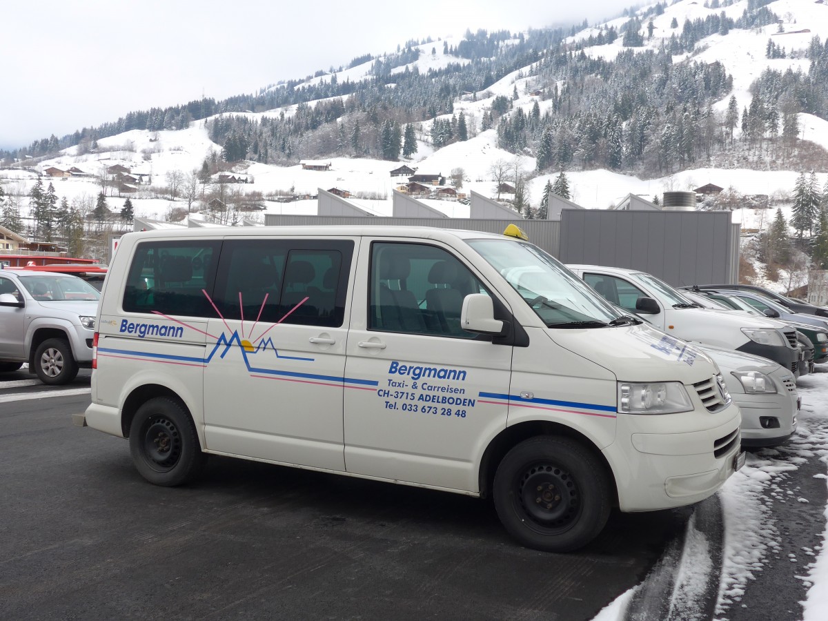 (158'486) - Bergmann, Adelboden - BE 539'802 - VW am 24. Januar 2015 in Frutigen, Garage AFA