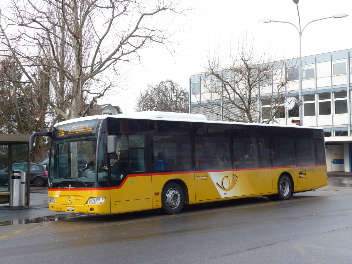 (158'538) - Schmidt, Oberbren - SG 356'506 - Mercedes am 1. Februar 2015 beim Bahnhof Buchs