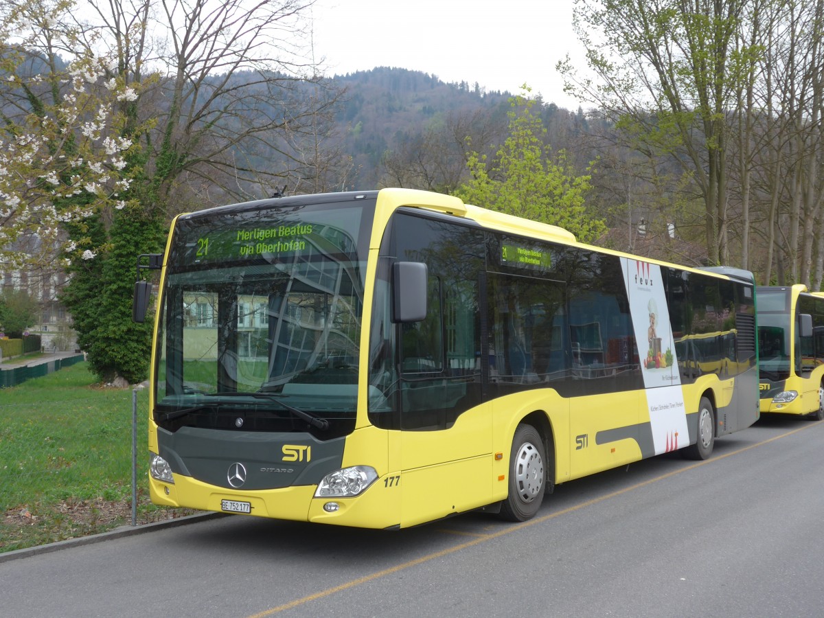 (159'939) - STI Thun - Nr. 177/BE 752'177 - Mercedes am 18. Mrz 2015 bei der Schifflndte Thun