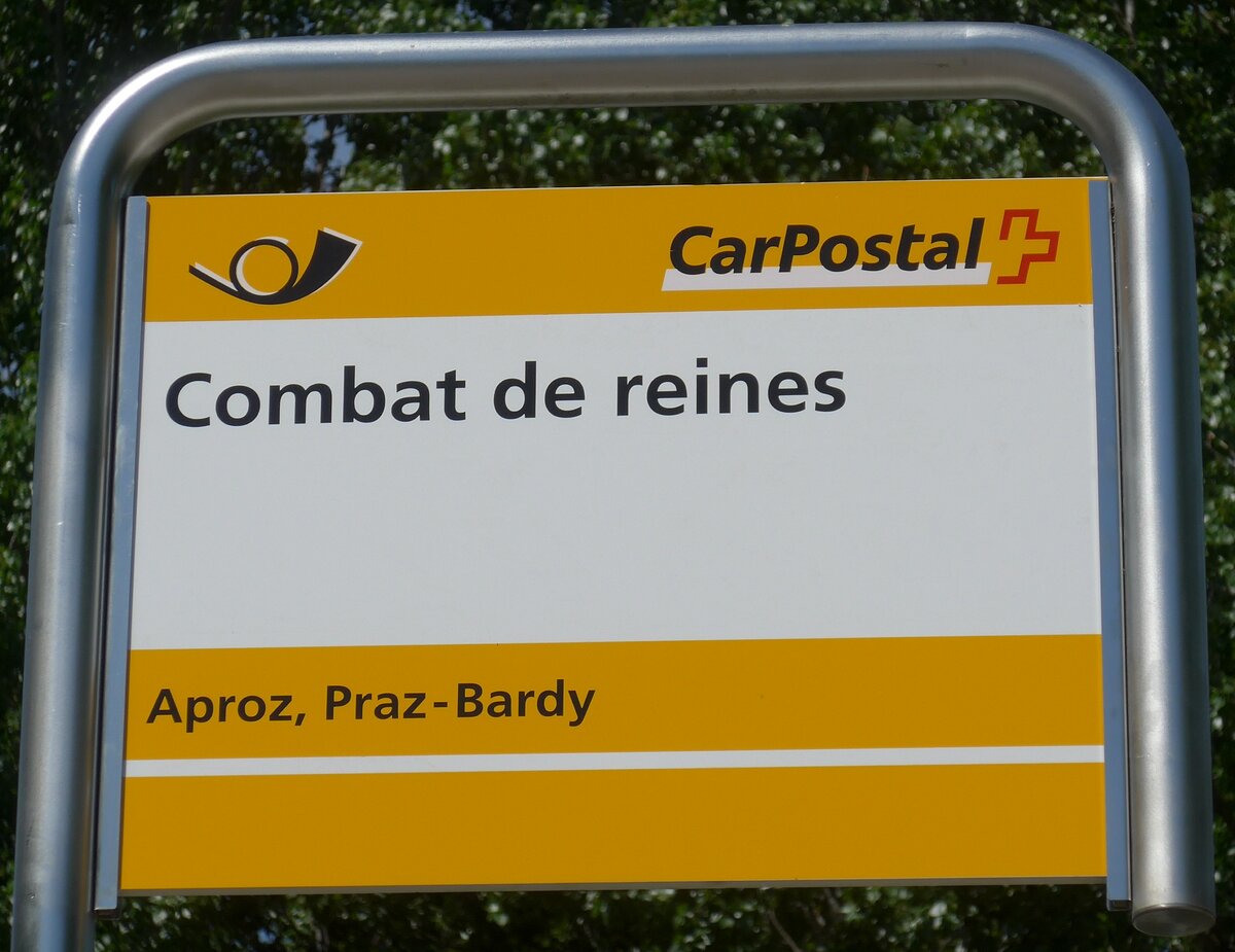 (160'374) - PostAuto-Haltestelle - Aproz, Praz-Bardy (Combat de reines) - am 10. Mai 2015