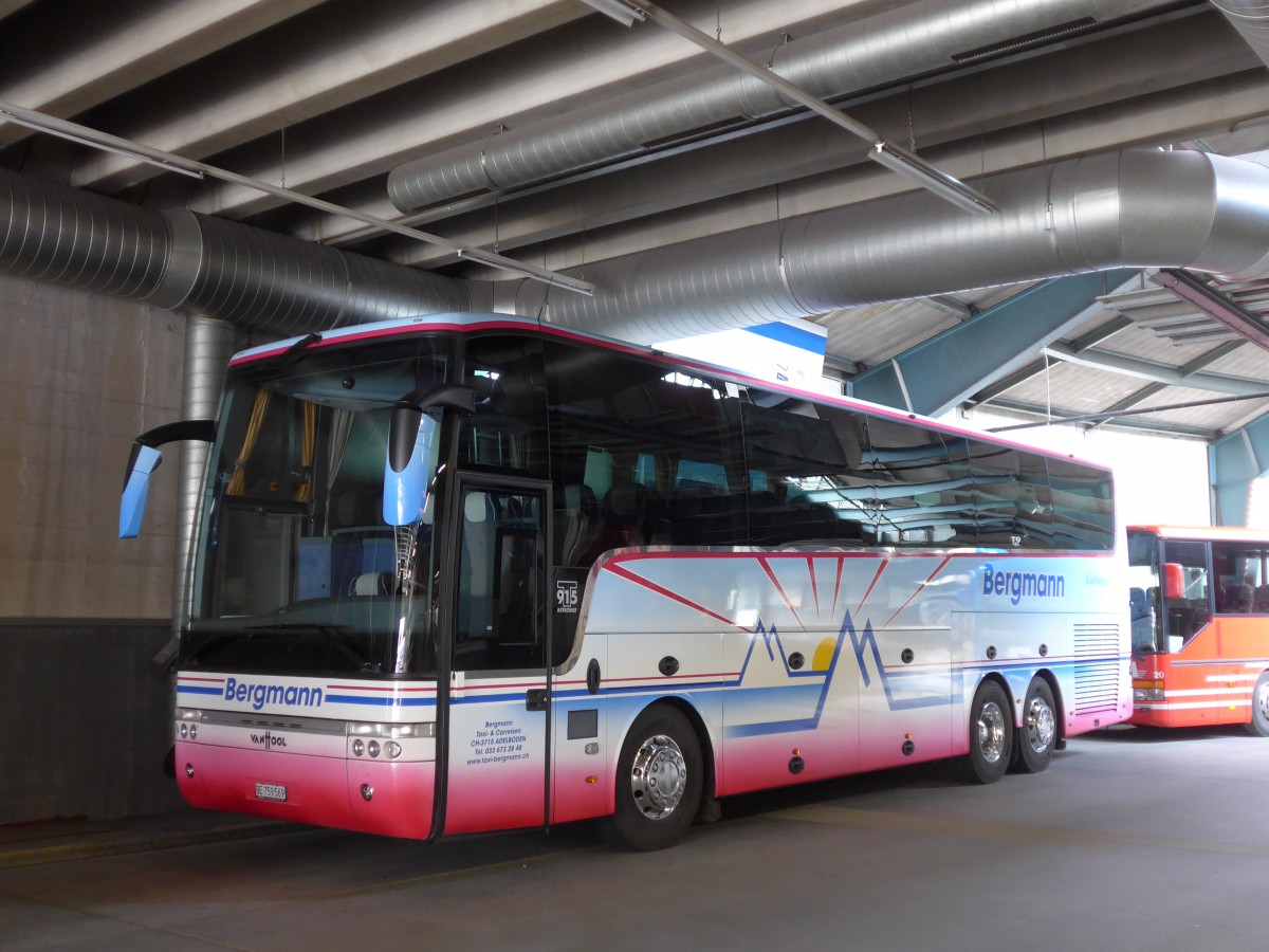 (160'518) - AFA Adelboden - Nr. 21/BE 759'569 - Van Hool (ex Bergmann, Adelboden) am 14. Mai 2015 im Autobahnhof Adelboden