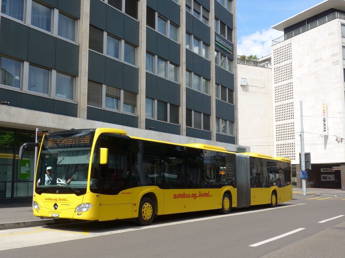 (160'565) - AAGL Liestal - Nr. 91/BL 7421 - Mercedes am 17. Mai 2015 in Basel, Aeschenplatz