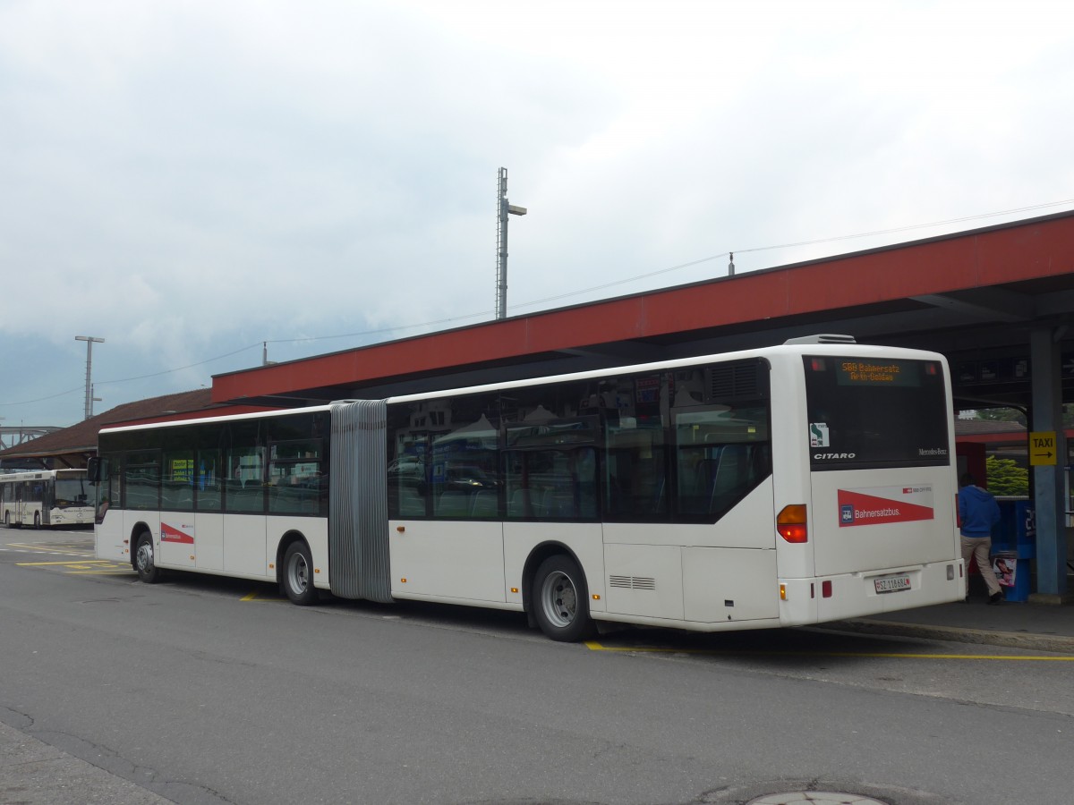 (160'705) - AAGS Schwyz - Nr. 84/SZ 118'684 - Mercedes (ex VR La Chaux-de-Fonds Nr. 228) am 22. Mai 2015 beim Bahnhof Brunnen