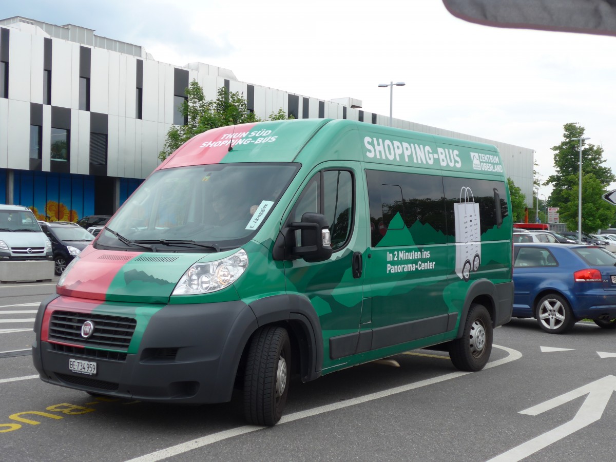 (160'835) - Shopping-Bus, Thun - BE 734'959 - Fiat am 23. Mai 2015 in Thun, Arena Thun