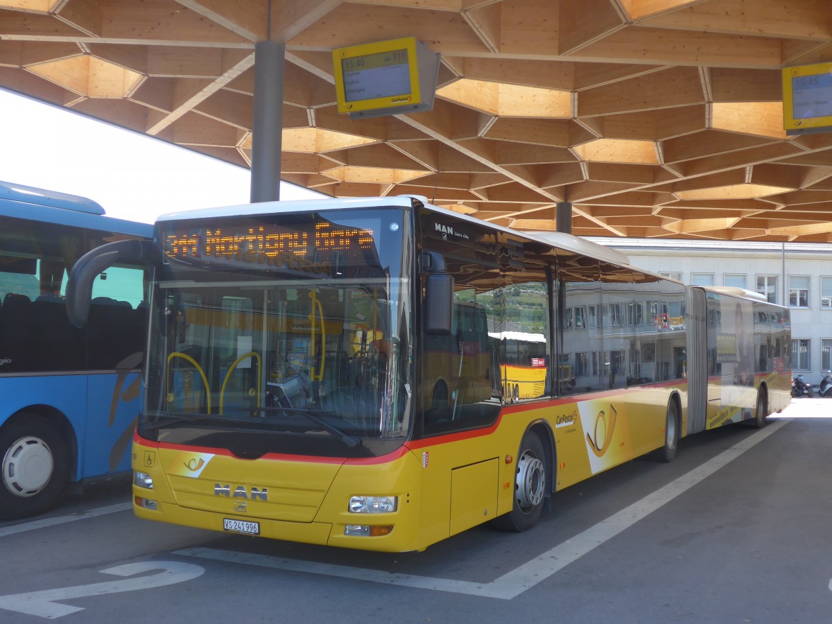 (161'168) - Buchard, Leytron - Nr. 159/VS 241'996 - MAN am 27. Mai 2015 beim Bahnhof Sion