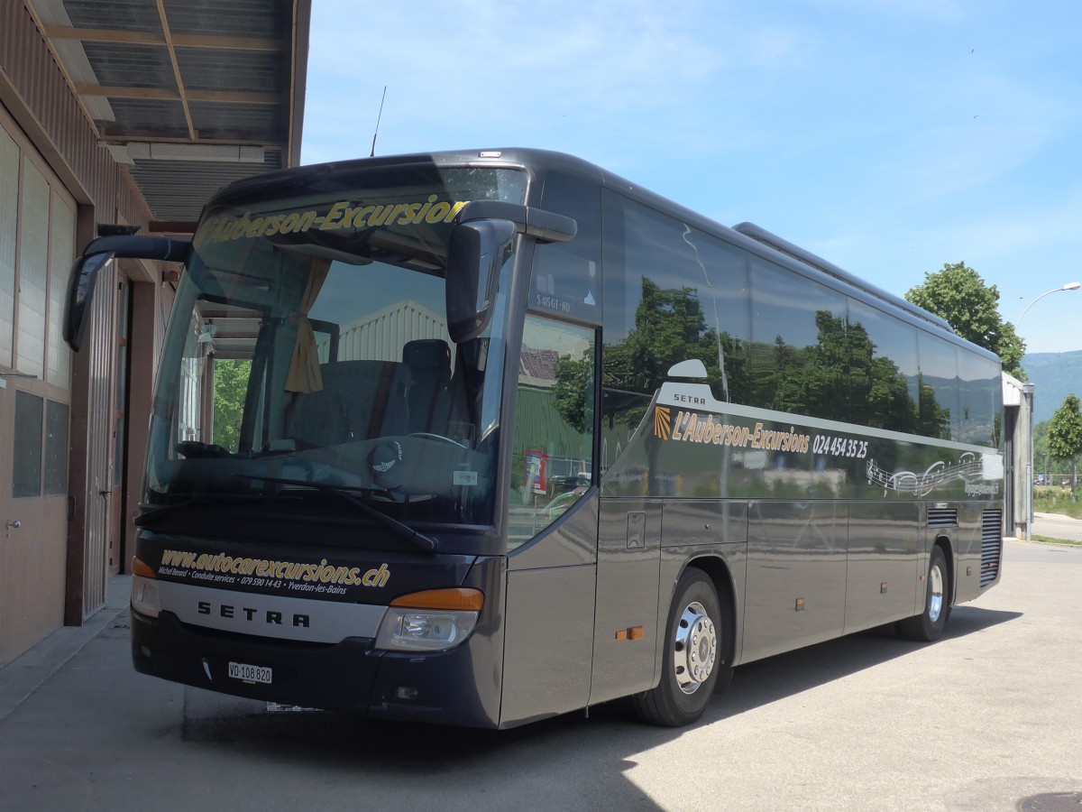 (161'291) - Brard, Yverdon - VD 108'820 - Setra am 28. Mai 2015 in Yverdon, Postgarage