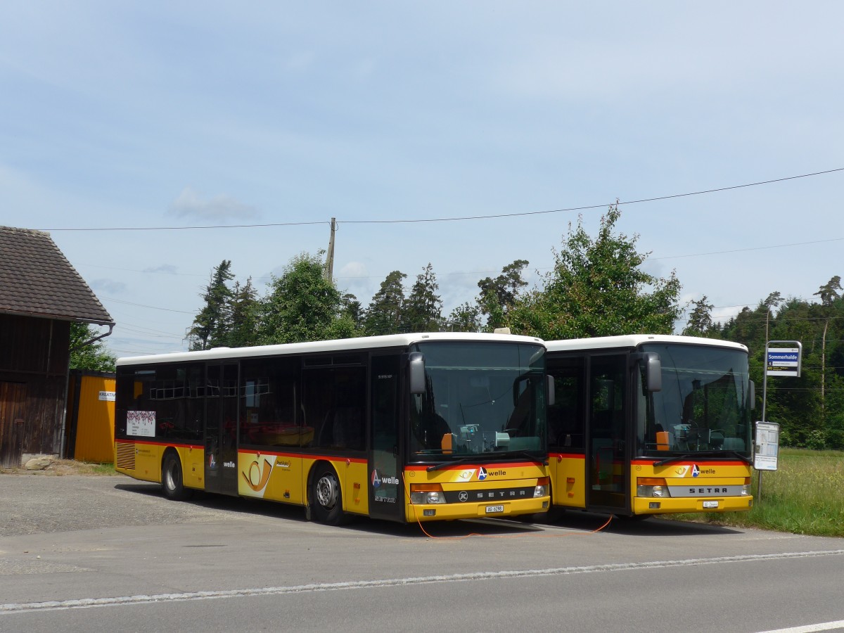 (161'589) - Twerenbold, Baden - Nr. 15/AG 6298 - Setra (ex Geissmann, Mellingen Nr. 15) am 31. Mai 2015 in Fislisbach, Sommerhalde